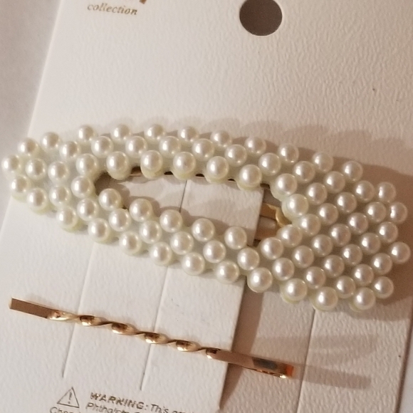 Pearl hair clip snap - Picture 2 of 2
